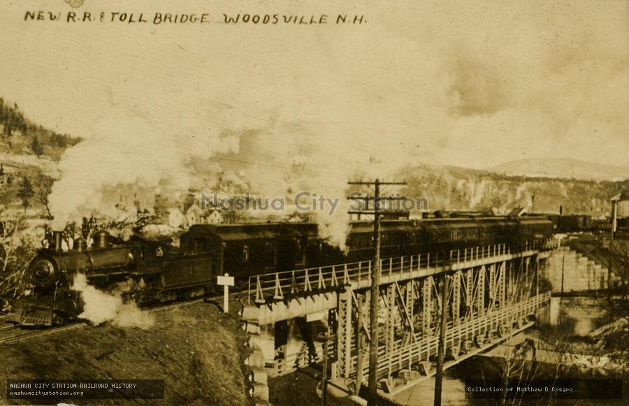 Postcard: New Railroad Toll Bridge, Woodsville, New Hampshire